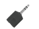 PROEL - Adattatore n. 2 prese jack stereo Ø 6.3 mm. -> spina jack stereo Ø 6.3 mm.