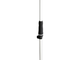 GRAVITY - Asta microfonica dritta con base tonda bianco