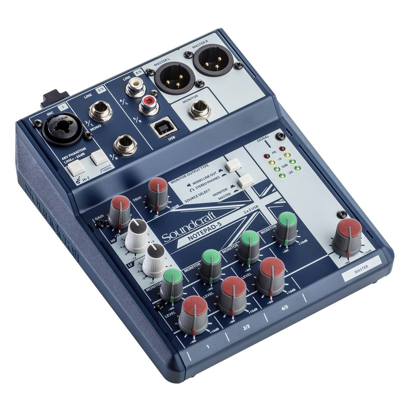 SOUNDCRAFT - Mixer Compatto 5 Canali