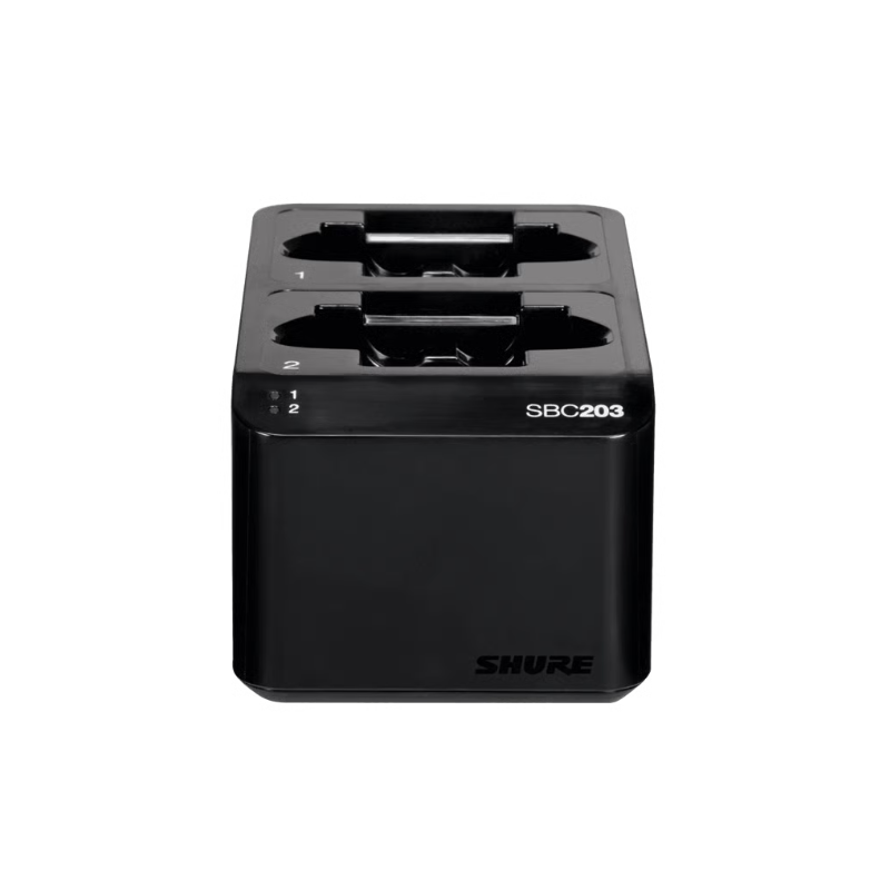 SHURE - Carica batterie a 2 posti per SB903 o trasmettitori SLX-D