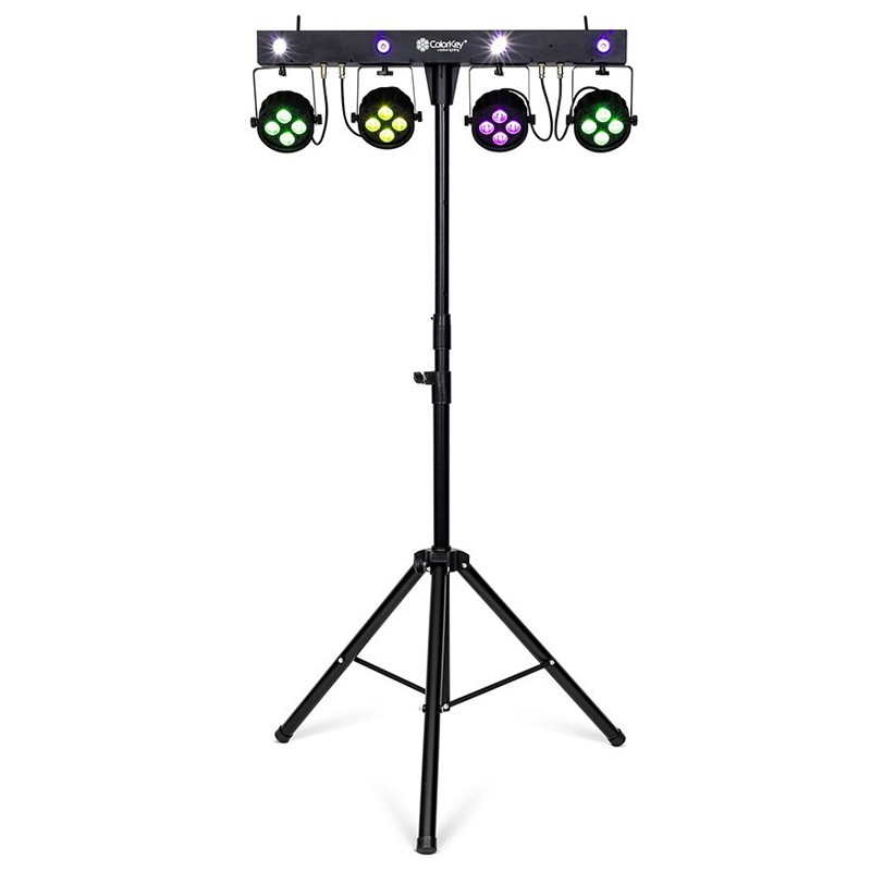 COLORKEY - Set luci con 4 par a batteria