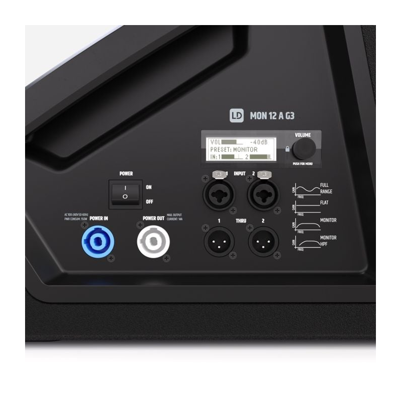 LD SYSTEMS - Monitor da palco coassiale attivo da 12